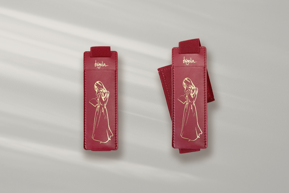 Portapenne con fascia elastica | Virgola - Medio, Pompei