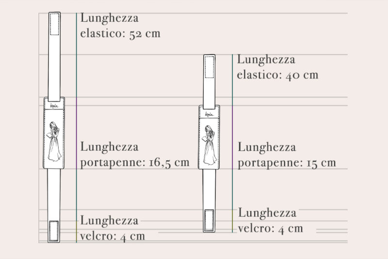 Portapenne con fascia elastica | Virgola - immagine 2